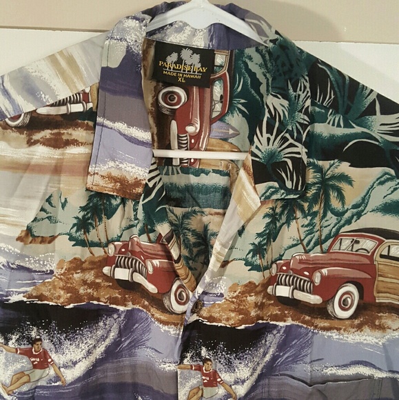 Paradise Bay Hawaiian Shirt Sz Xl 